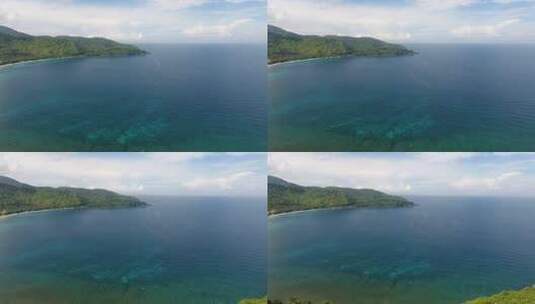 岛屿和蓝色海洋高清在线视频素材下载