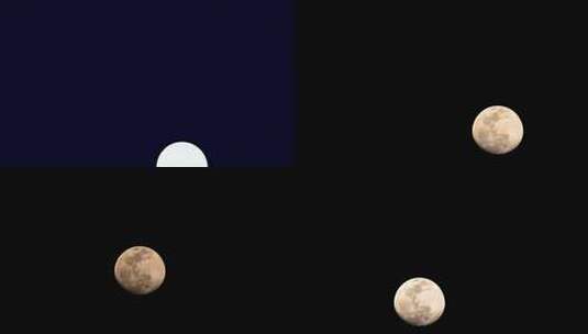 初十四的月亮升起合集高清在线视频素材下载