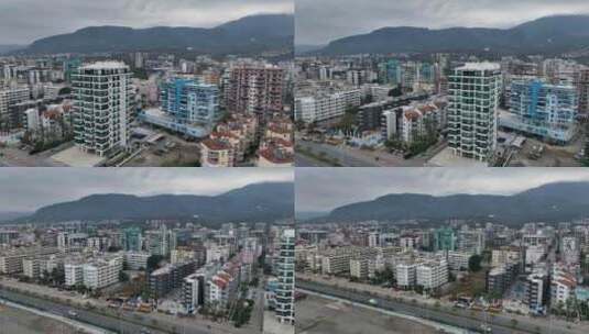 城市上空的景观高清在线视频素材下载
