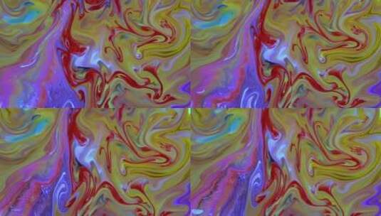 抽象有机宇宙彩色纹理背景高清在线视频素材下载