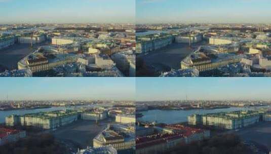 圣彼得堡皇宫广场高清在线视频素材下载
