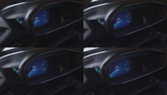 夜晚汽车科技感液晶仪表盘高清在线视频素材下载