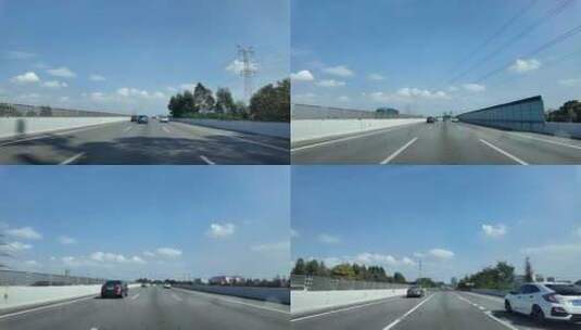 行车记录广州绕城高速往深圳往顺德高清在线视频素材下载
