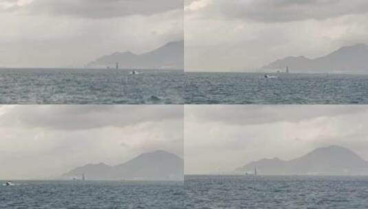 船在大海上行驶中的镜头高清在线视频素材下载